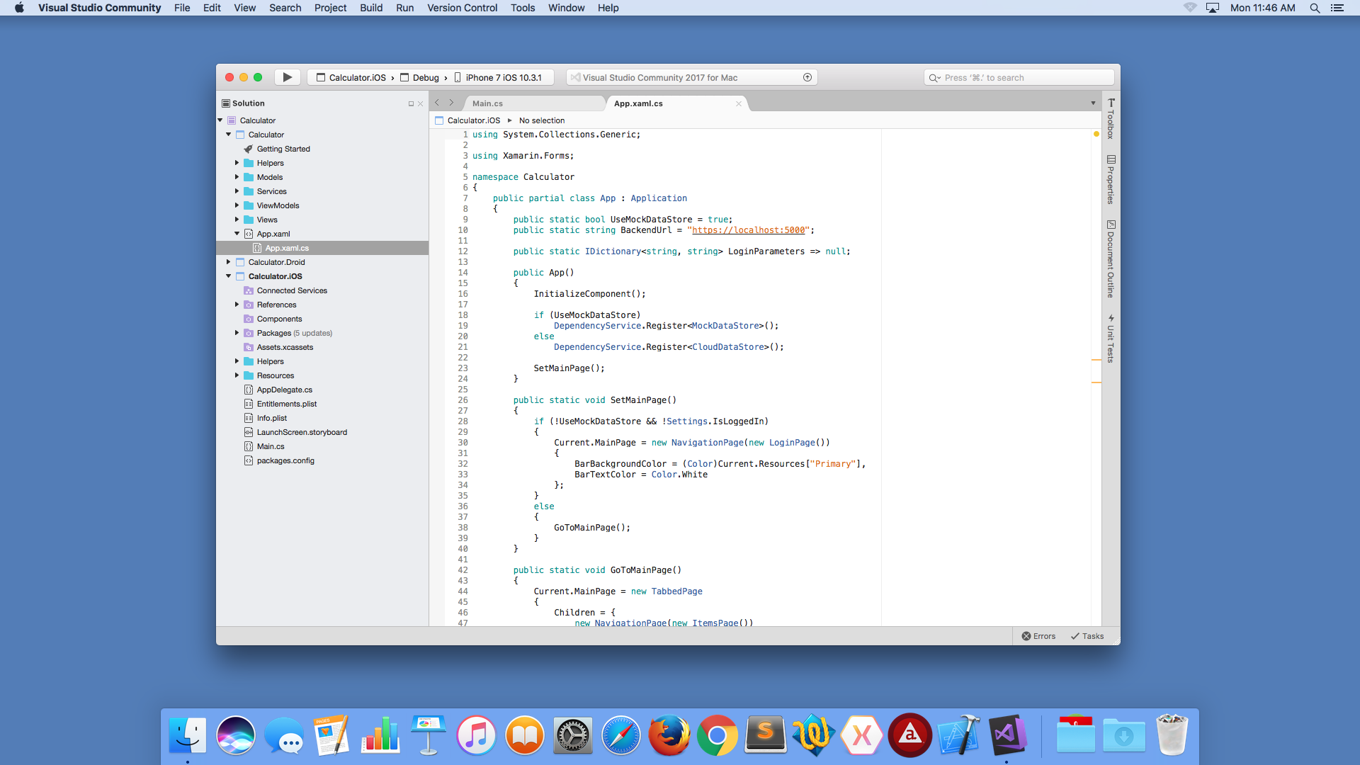 Visual studio for mac debug unit test